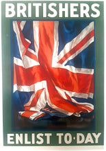 Load image into Gallery viewer, Original World War I Recruiting Poster from the British and Canadian Recruiting Mission