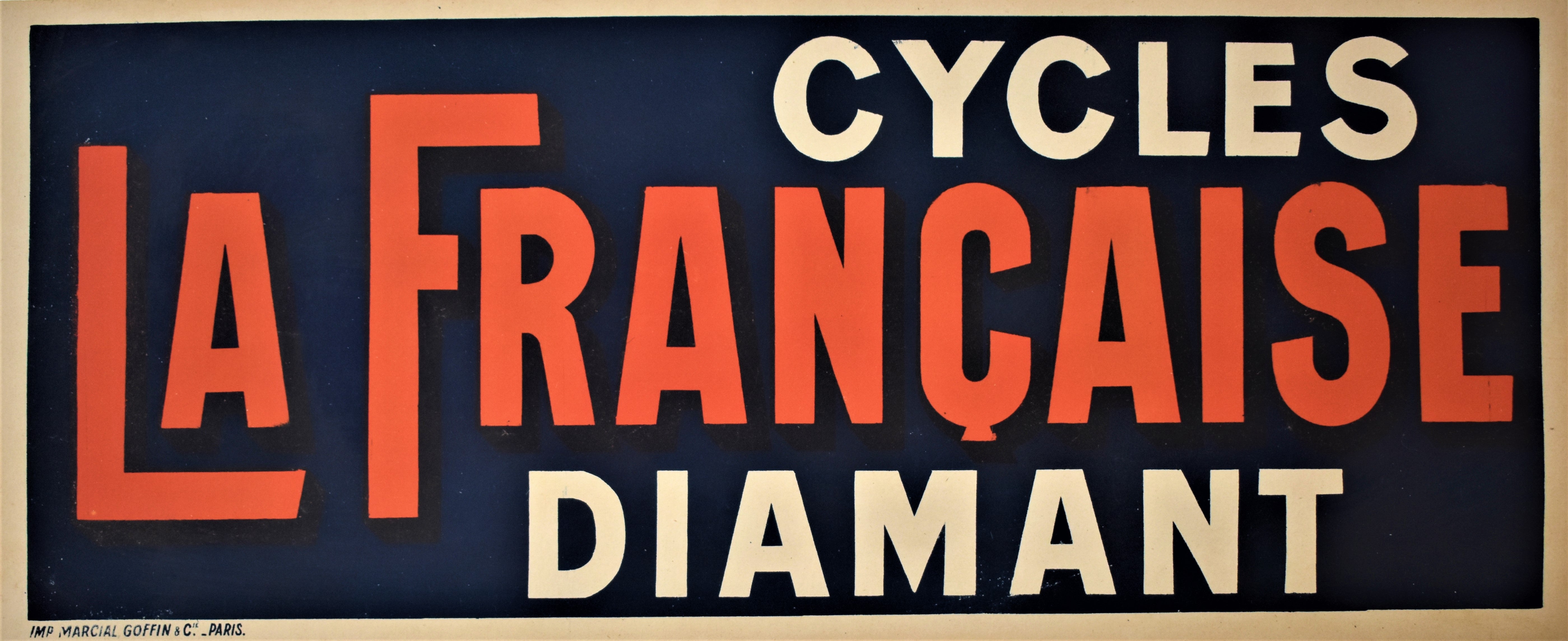 Ancienne Plaque De Vélo Paris Ste Française Diamant Old