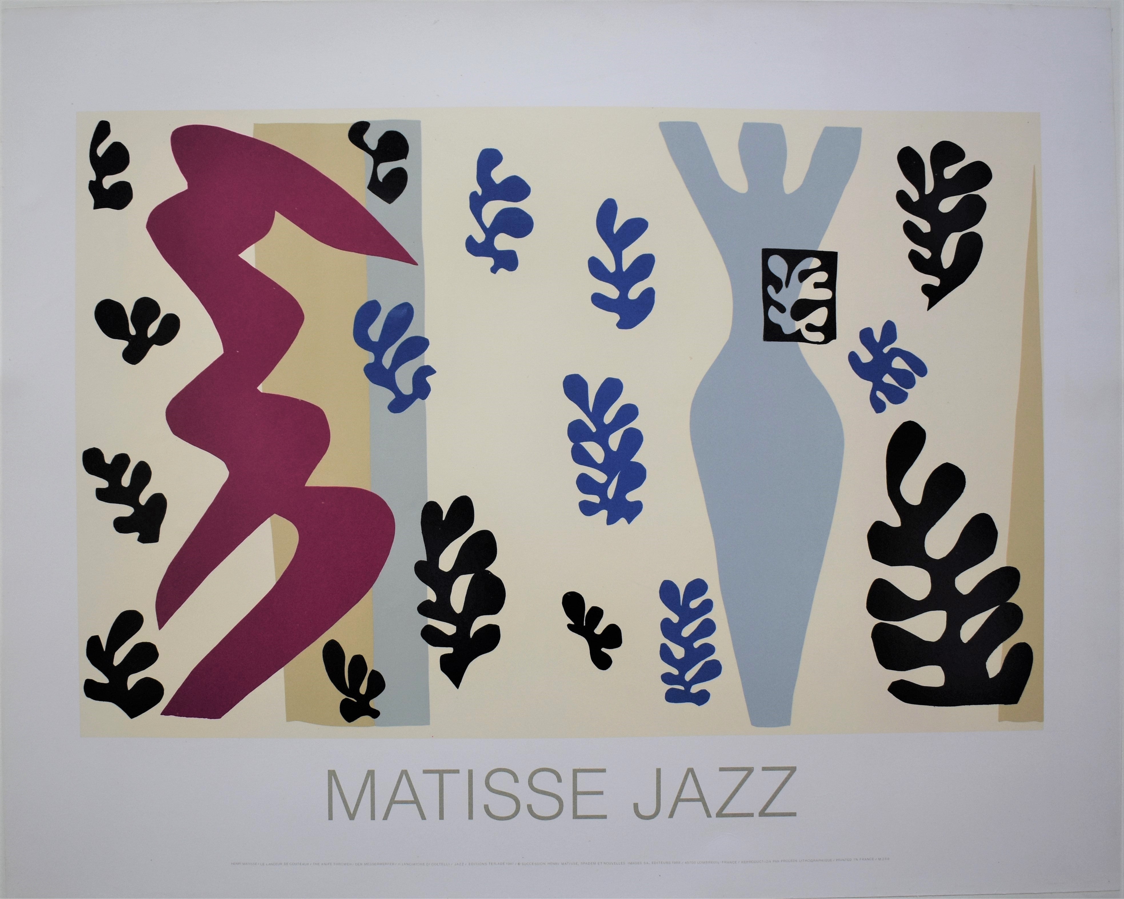 MATISSE JAZZ ポスター ナイフを投げる人 MATISSE JAZZ ポスター ナイフを投げる人 アンリ・マティス 版