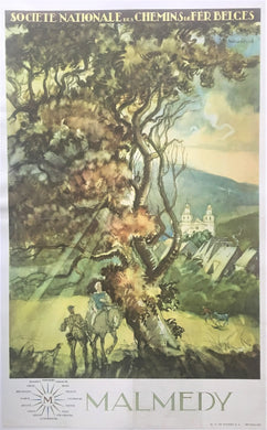 1950 Original Belgian Railways Poster - Armand Massonet