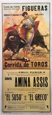 1964 Plaza de Toros Bullfight Poster