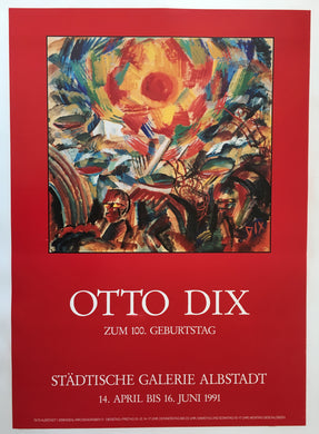 1991 Galerie Albstadt Exhibition Poster for Otto Dix