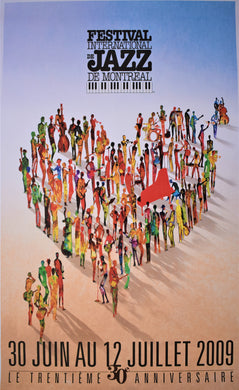 30th Edition Montreal International Jazz Festival Original Poster - 2009
