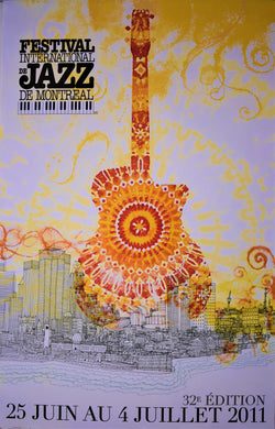 32nd Edition Montreal International Jazz Festival Poster - 2011