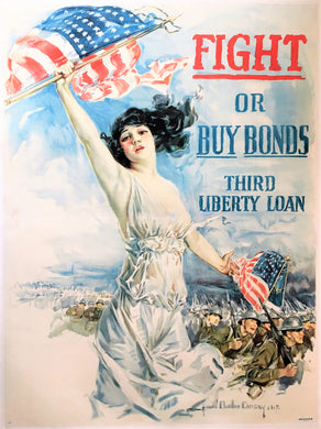 American World War 1 Fight or Buy Bonds Howard Chandler Christy Poster