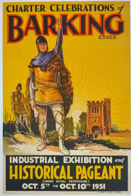 British Historical Pageant Celebration Poster, 1931 Anglo Saxon Image