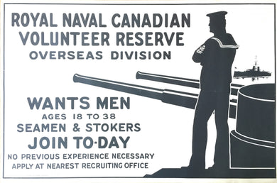 Canadian Great War Naval Volunteer Reserve Poster