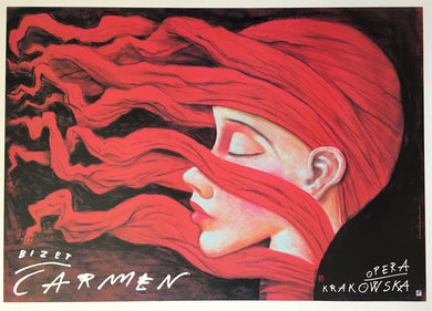 Carmen, Georges Bizet, Original Polish Opera Poster
