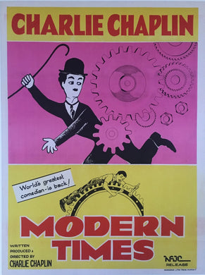 Charlie Chaplin Modern Times Original Movie Poster