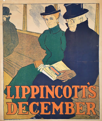 December 1896 Lippincott's Literary Advertising Poster