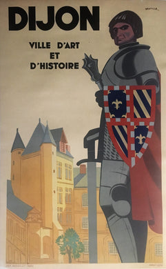Dijon French Tourism Poster - City of Art and History, ca1920s