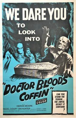 Doctor Blood’s Coffin 1961 Original Horror Film Poster