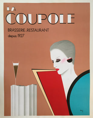 French 1982 La Coupole Advertising Poster by Razzia