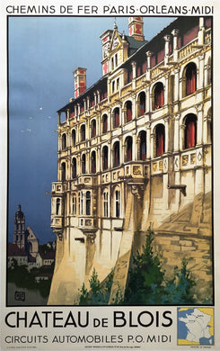 French Railroad Travel Poster Paris-Orleans-Midi, 1934