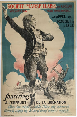 French WWI Poster, Liberation War Loan Drive, Jean Carlu