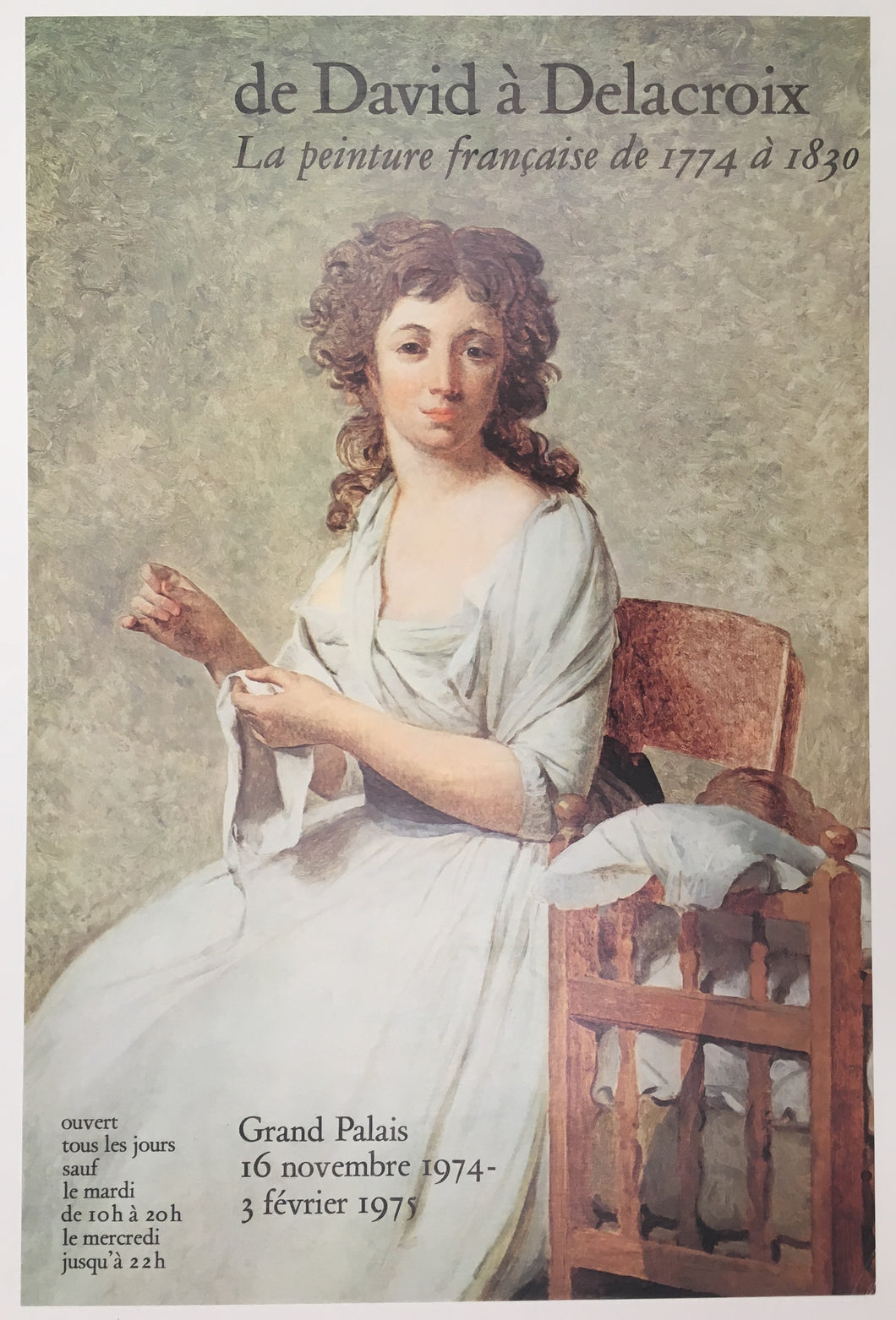 French art from 1774-1830 from David to Delacroix Exhibition Poster