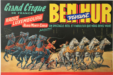 Grand Cirque de France Ben Hur Poster