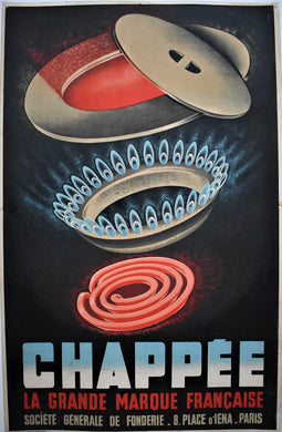 Great French Art Deco Chappée Advertising Poster