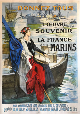 Great War 1917 French Navy Poster