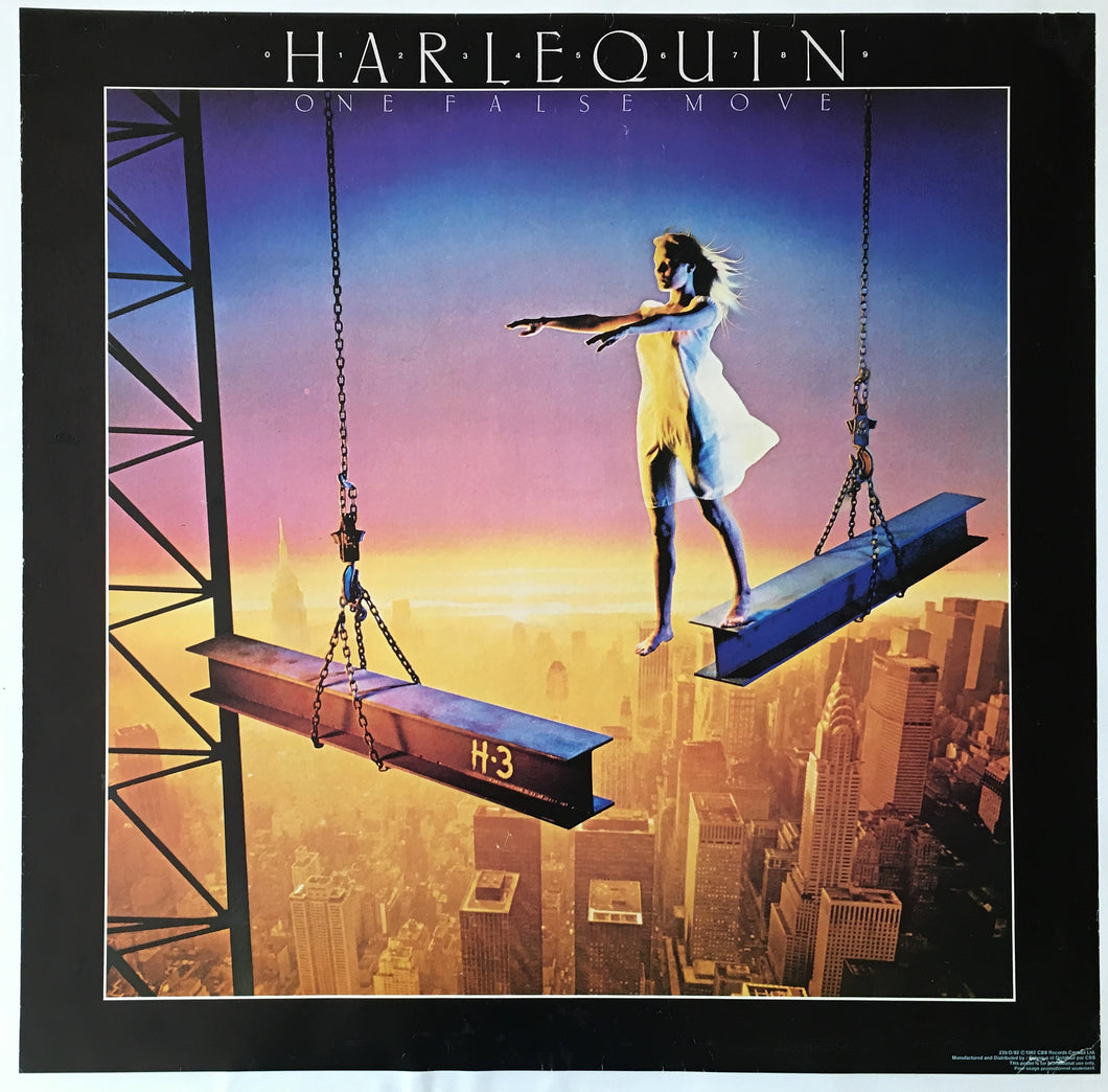 Harlequin Album Advertising Poster, One False Move