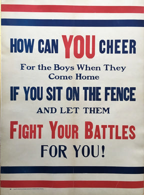 How Can YOU Cheer Canadian Great War Recruiting Poster