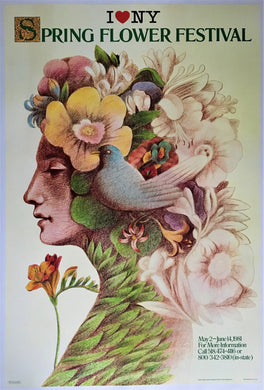 I Love New York Spring Flower Festival Poster by Milton Glaser