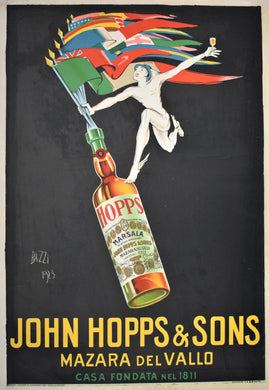 John Hopps & Sons Original Italian 1923 Poster