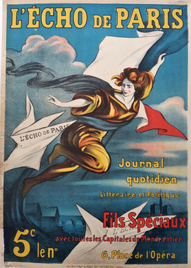 L'Echo de Paris ca1900 Magazine Advertisement