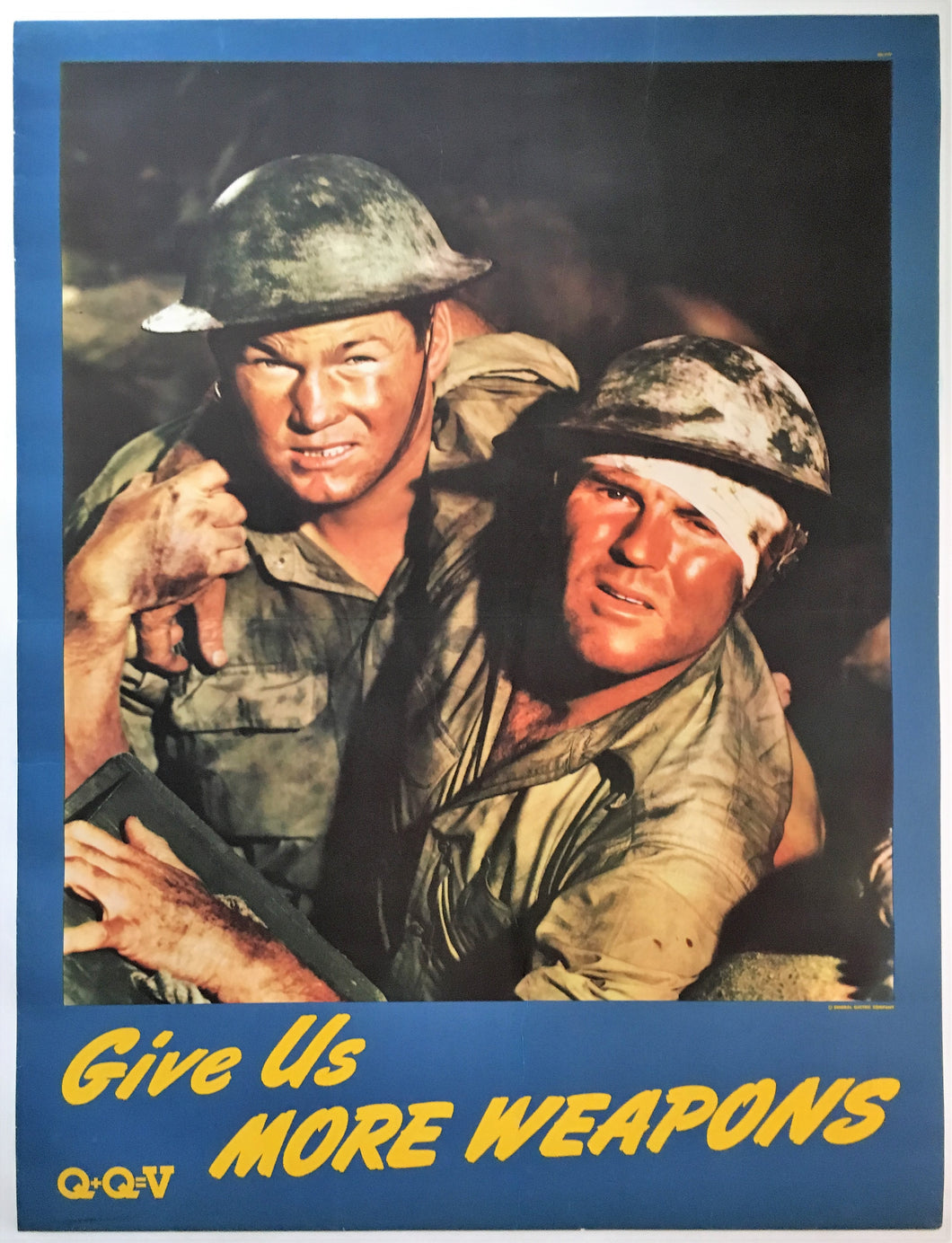 Large-Size American Second World War Production Poster – Give Us More Weapons – General Electric Company