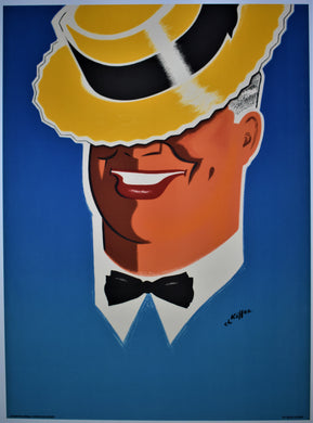 Large-Size Mid-Century Maurice Chevalier 1950s Original Lithograph Poster
