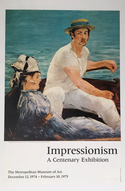 Metropolitain Museum of Art Impressionism Exhibition Poster