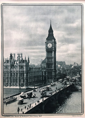 Original 1920s-1930s British Travel Poster - London