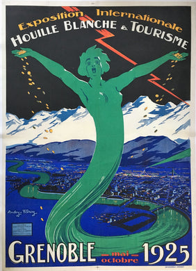 Original 1925 International Exhibition for Hydropower and Tourism in Grenoble, France