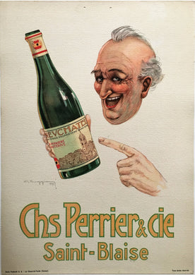 Original 1927 Chs Perrier & Cie Poster