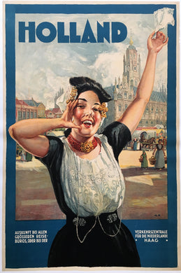 Original 1930s Holland Travel Poster
