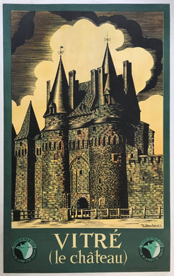 Original 1931 Vitre Le Chateau French Travel Poster