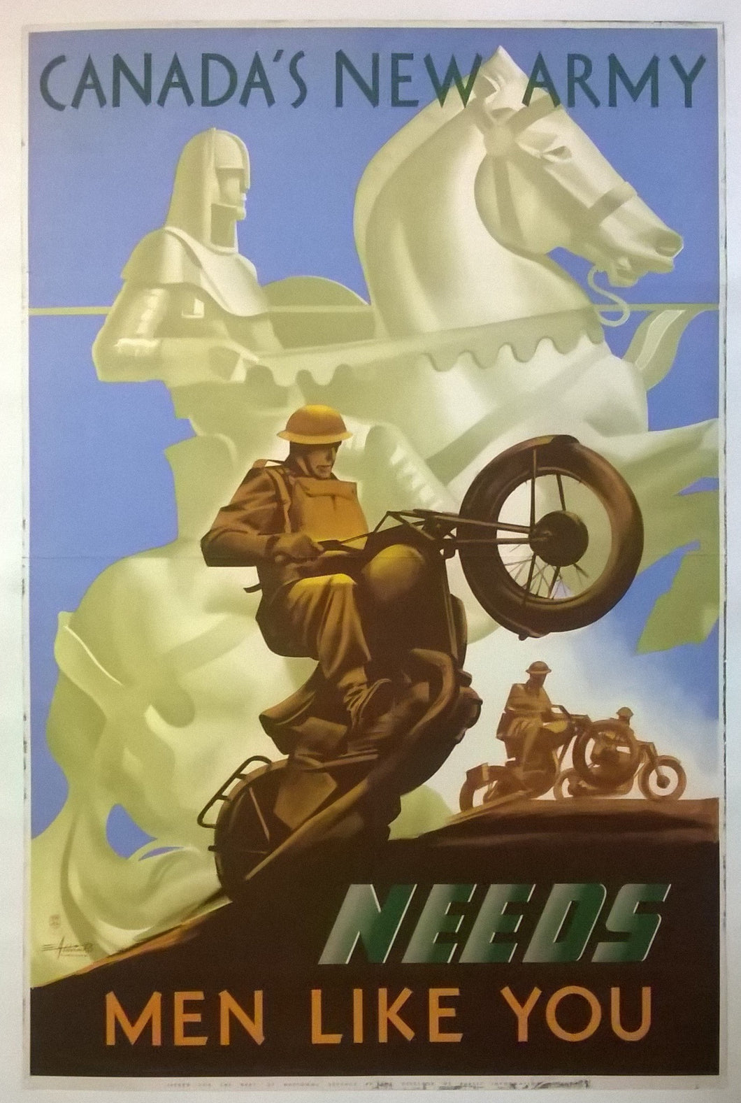 Original 1942 Canada’s New Army Recruiting Poster