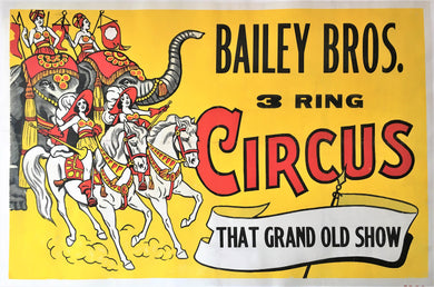 Original 1948 Bailey Bros. 3 Ring Circus