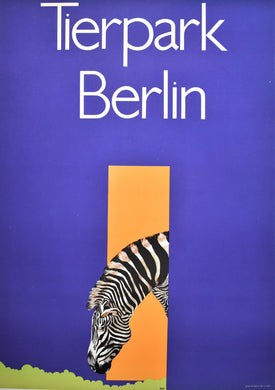 Original 1960s Tierpark Berlin Zoo Poster