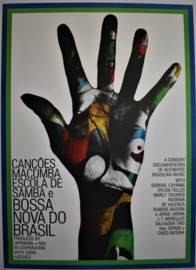 Original 1966 Brazilian Music Festival Poster - Gunther Kieser Lithograph