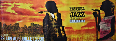 Original 2006 Montreal Jazz Festival Horizontal Banner Poster