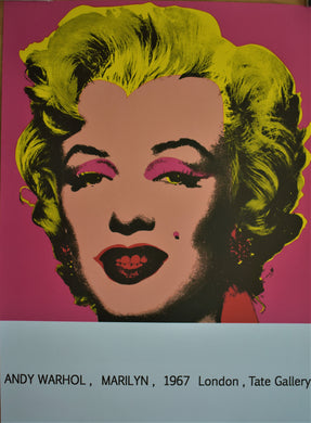 Original Andy Warhol Marilyn Monroe Poster for a 1967 Tate Gallery, London Exhibition