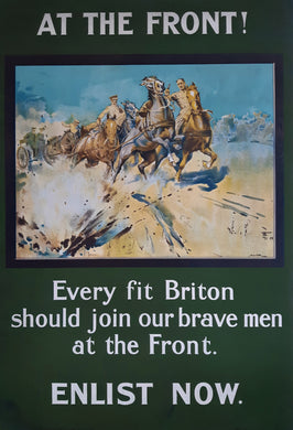 Original British Great War At the Front Poster - 1915