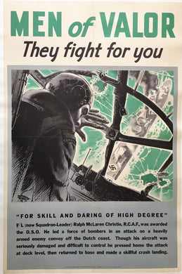 Original Canadian WWII Recruiting Poster Men of Valor Series