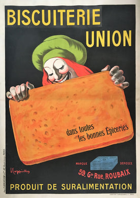Original Cappiello 1906 Biscuiterie Union Poster