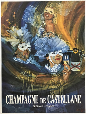 Original Champagne de Castellane Poster.