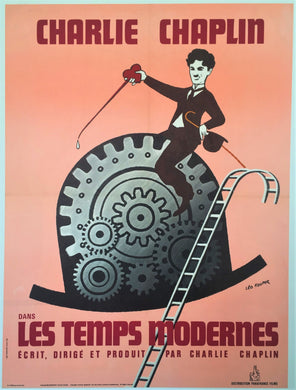 Original Charlie Chaplin Modern Times French Poster