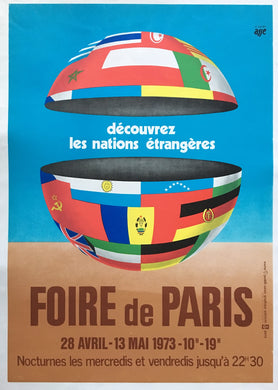 Original Foire de Paris 1973 Poster