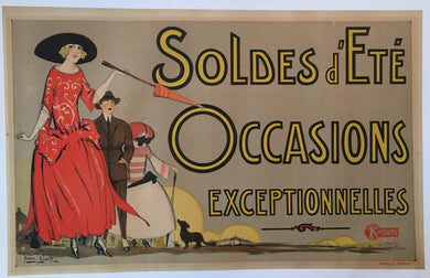 Original French 1905 Art Noveau Era Advertising Poster
