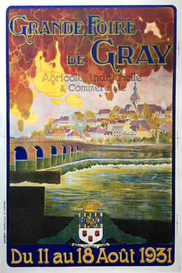 Original French 1931 Agricultural, Industrial and Commercial Exhibition Poster